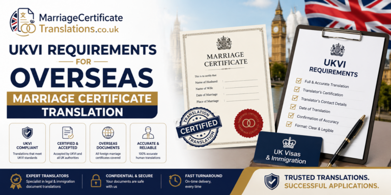 Is Your Overseas Marriage Certificate UKVI-Ready? A Complete Checklist